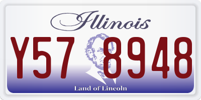 IL license plate Y578948