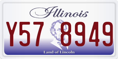 IL license plate Y578949