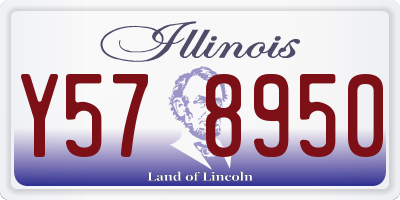 IL license plate Y578950