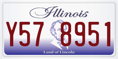 IL license plate Y578951