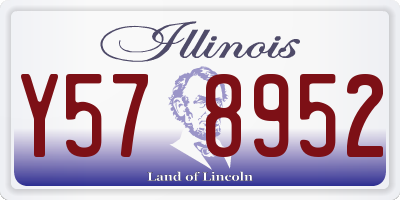 IL license plate Y578952