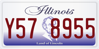 IL license plate Y578955