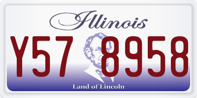 IL license plate Y578958