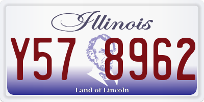 IL license plate Y578962