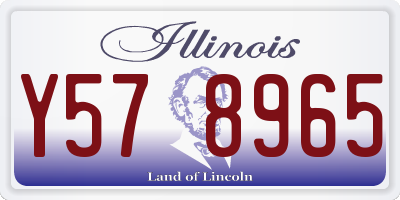 IL license plate Y578965