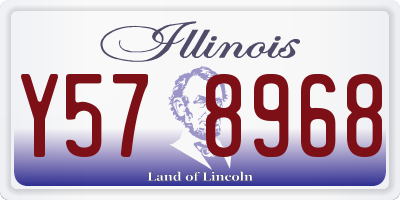 IL license plate Y578968