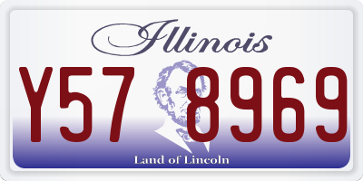 IL license plate Y578969