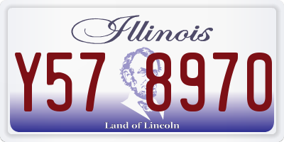 IL license plate Y578970