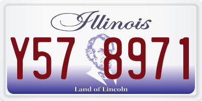 IL license plate Y578971