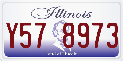 IL license plate Y578973