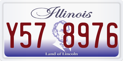IL license plate Y578976