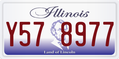 IL license plate Y578977