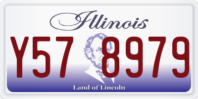 IL license plate Y578979