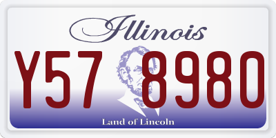 IL license plate Y578980