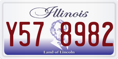 IL license plate Y578982