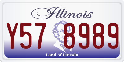 IL license plate Y578989