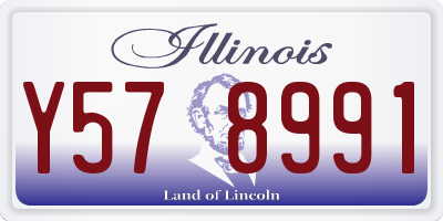 IL license plate Y578991
