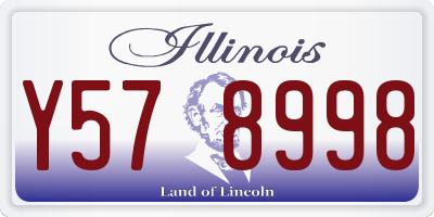 IL license plate Y578998