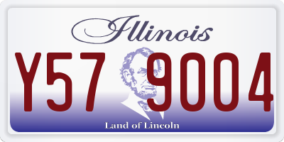 IL license plate Y579004