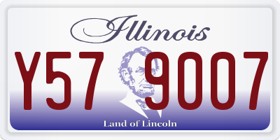IL license plate Y579007