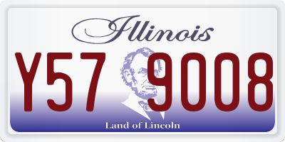 IL license plate Y579008