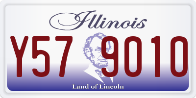 IL license plate Y579010