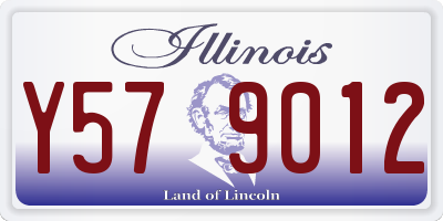 IL license plate Y579012
