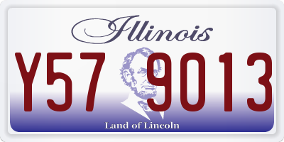 IL license plate Y579013