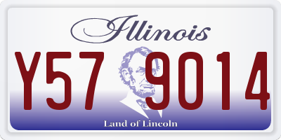 IL license plate Y579014