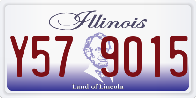 IL license plate Y579015