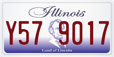 IL license plate Y579017
