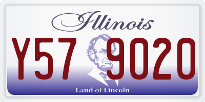 IL license plate Y579020