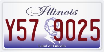 IL license plate Y579025