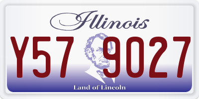 IL license plate Y579027