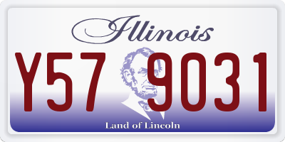 IL license plate Y579031