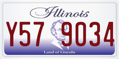 IL license plate Y579034