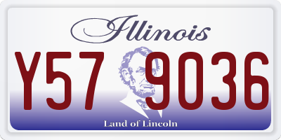 IL license plate Y579036