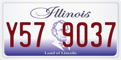 IL license plate Y579037