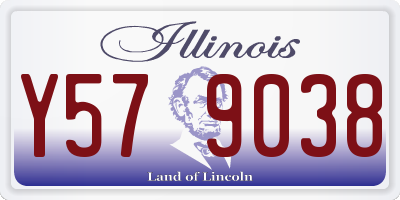 IL license plate Y579038