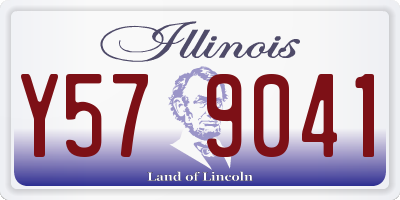 IL license plate Y579041