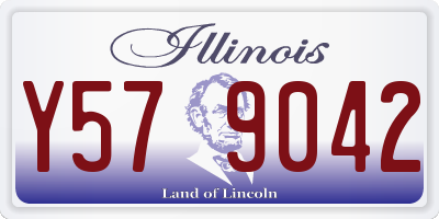 IL license plate Y579042