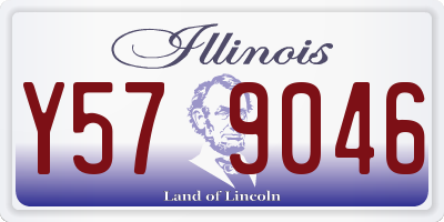 IL license plate Y579046