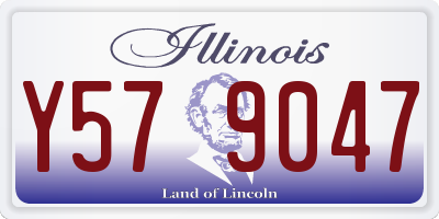 IL license plate Y579047