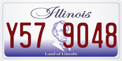 IL license plate Y579048
