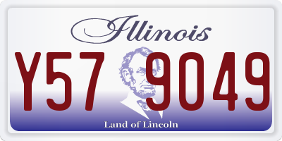 IL license plate Y579049
