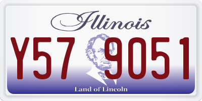 IL license plate Y579051