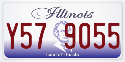 IL license plate Y579055