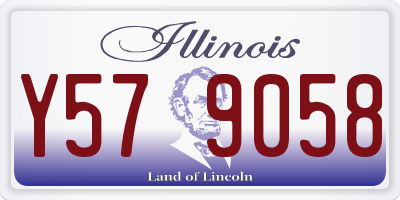 IL license plate Y579058