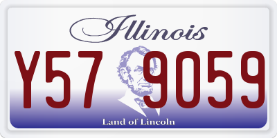 IL license plate Y579059