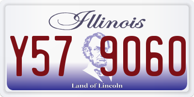 IL license plate Y579060